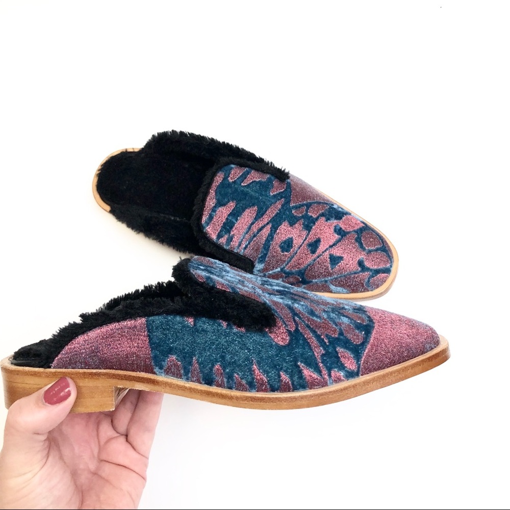 Free People Fur Lined Mules